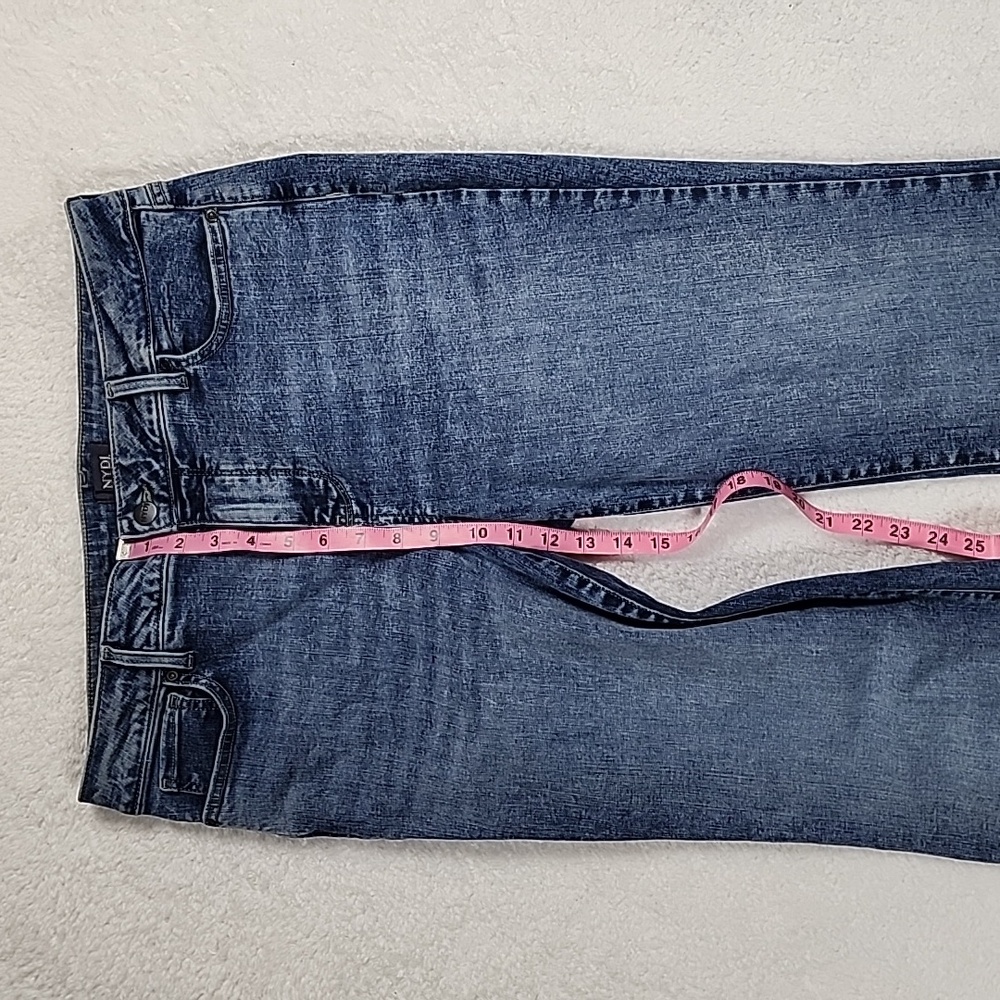 NYDJ Marilyn Straight Stretch Jeans Lift × Tuck Technology In The Color Stoney - Picture 4 of 10